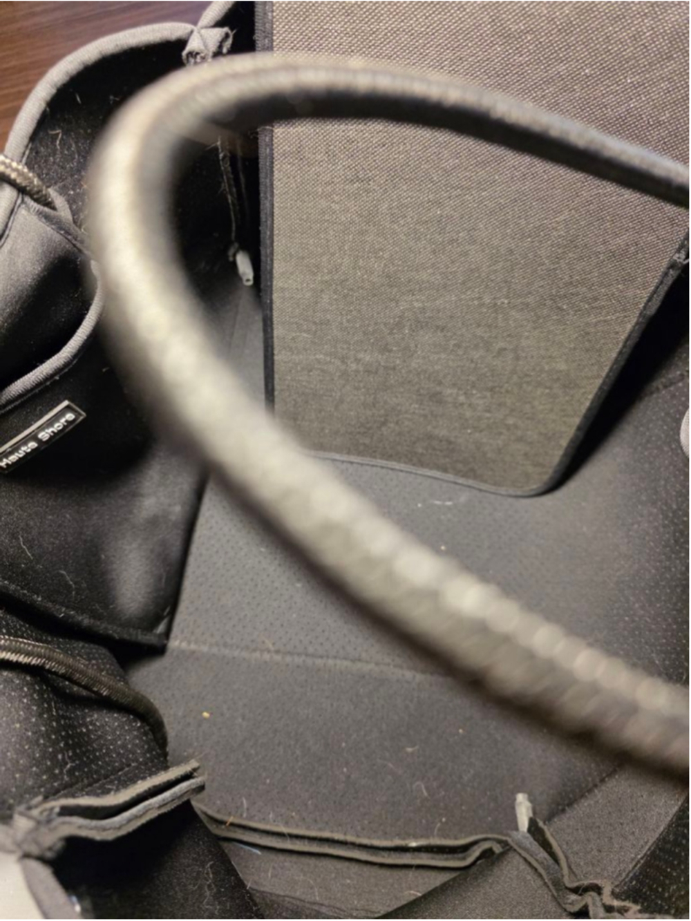 Haute Shore Black Neoprene Star Tote Bag Travel Gym Weekender - Picture 10 of 13